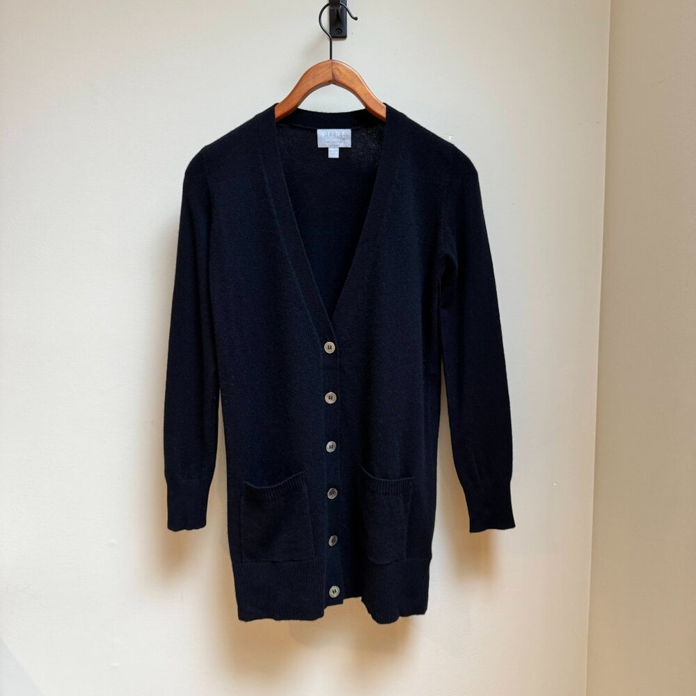 Pure Collection Longline Cashmere Cardigan